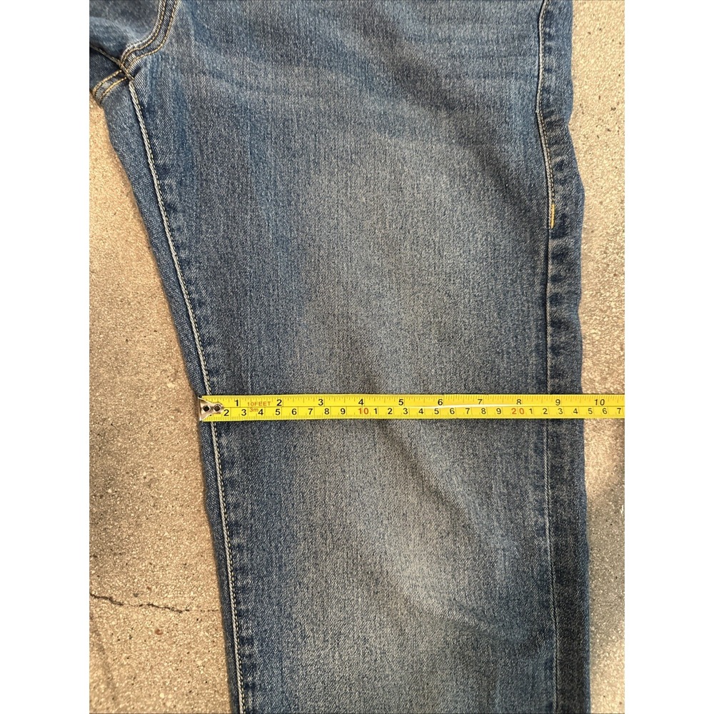 True Religion Jeans Mens Blue Sz 34x32 Geno Relaxed Slim World Tour Flap Pockets - Picture 4 of 8
